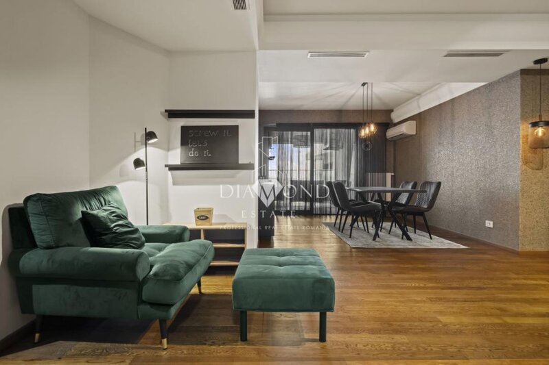 Floreasca, apartament cu priveliste panoramica, parcare, sauna, 2 dressing-uri
