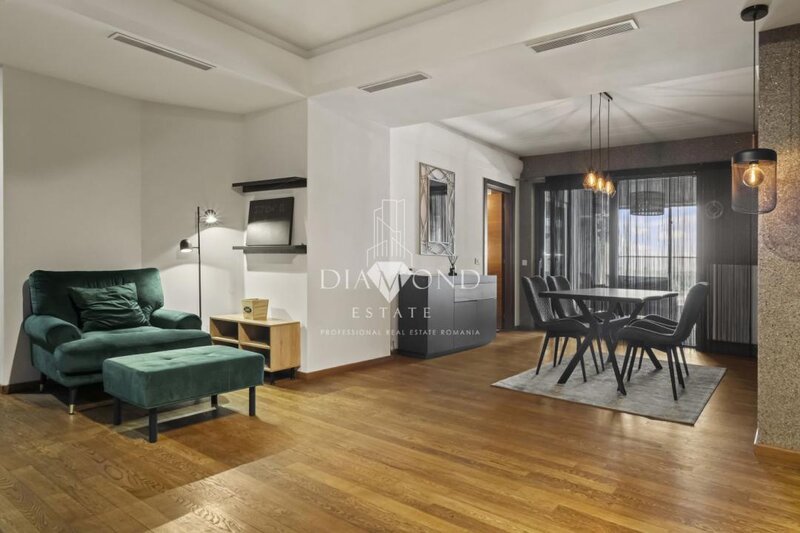 Floreasca, apartament cu priveliste panoramica, parcare, sauna, 2 dressing-uri
